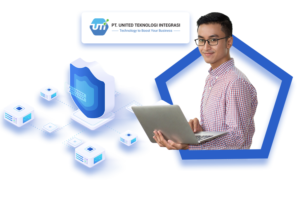 Woman holding a package and smiling